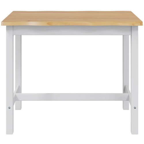  Visoki Bar Sto EKAI Bijela 112 x 70 x 91 cm Masivna borovina Slike