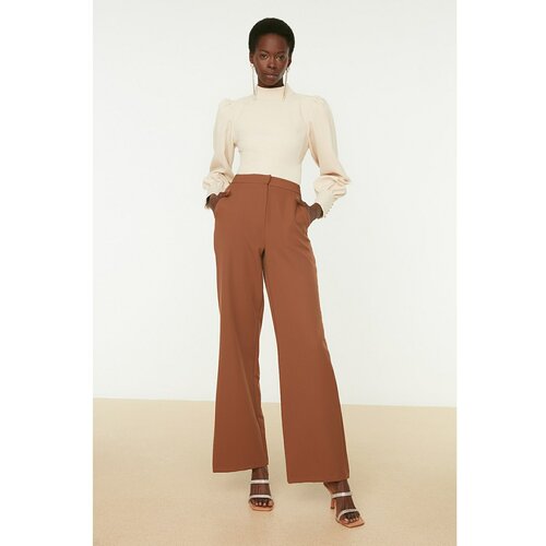 Trendyol Brown Iron-on Trousers Slike