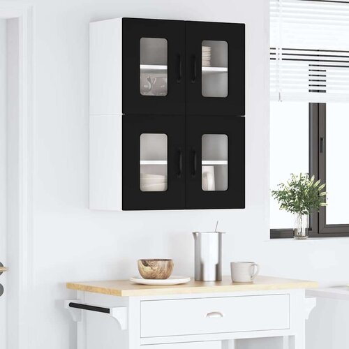 VidaXL Zidni kuhinjski ormarić Crna 60 x 31 x 40 cm Konstruirano drvo Slike