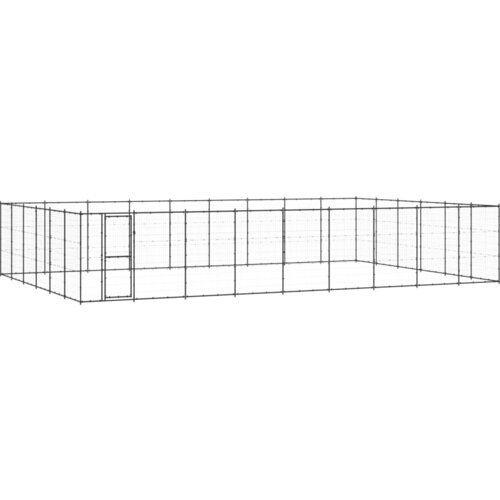 VidaXL vanjski kavez za pse čelični 65,34 m&amp;sup2; Slike