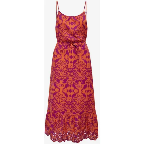 Only Orange women's patterned midi dress Lou