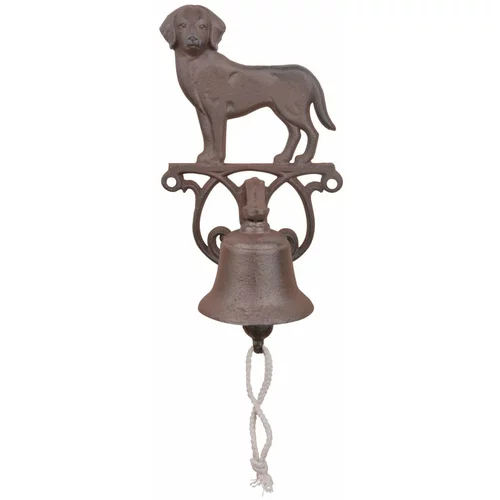 Esschert Design Stenski zvonec iz litega železa z motivom psa