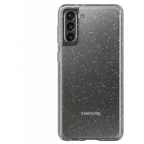Spigen liquid Crystal ovitek za Samsung Galaxy S21 G991 prozoren z bleščicami