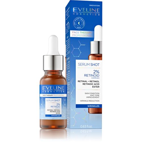 Eveline Cosmetics Serum Shot 2% Retinoid serum proti gubam 18 ml Slike