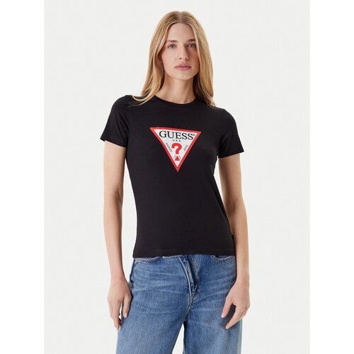 Guess Jeans Jeans Ženska Majica Kratkih Rukava Crna Slike