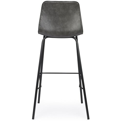 BIZZOTTO Temno siv oblazinjen barski stol (vi&amp;scaron;ina sedeža 75 cm) Kyra &amp;ndash; Slike