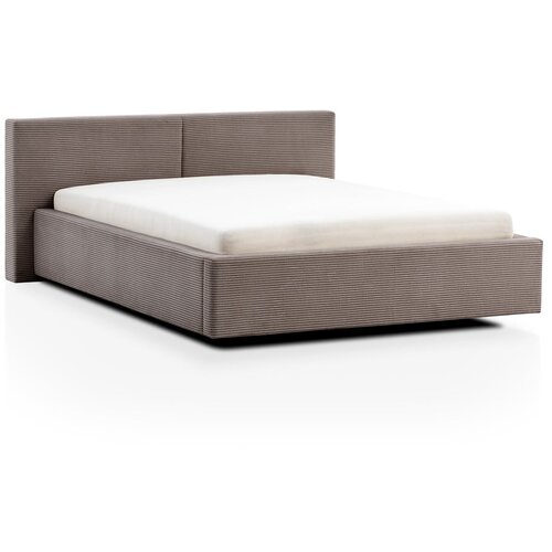 Meise Möbel Svjetlo smeđi bračni krevet s prostorom za odlaganje s podnicom 180x200 cm Cube – Cijene