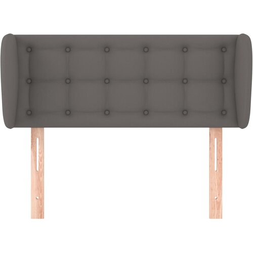  Uzglavlje s u&amp;scaron;ima sivo 83x23x78/88 cm od umjetne kože Slike