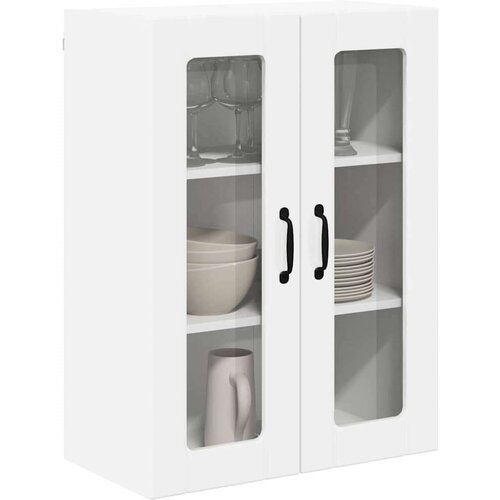 VidaXL zidni kuhinjski ormarić visoki sjaj bijela 60 x 31 x 80 cm Slike