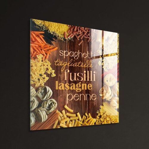 Styler Steklena slika 30x30 cm Pasta &amp;ndash; Slike
