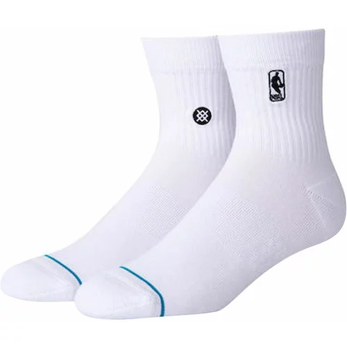 Stance NBA Logoman White Qtr čarape