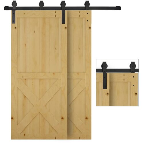  Kompletni set kliznih vrata 200 cm okov za klizna vrata tračnica za klizna vrata sustav kliznih vrata za drvena klizna vrata Slike