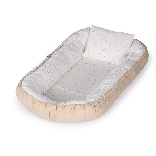 Chipolino gnijezdo za bebe Baby Nest Beige Moons 90 x 48 cm Slike