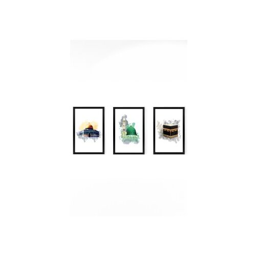 WALLXPERT set 3 dekorativne slike Artsycllct4 Cene