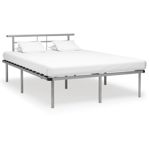 VidaXL Okvir za krevet sivi metalni 140 x 200 cm Slike