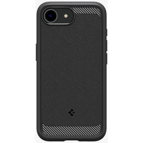 Spigen iPhone 16e Rugged Armor MagFit Matte črn ovitek, (21756812) Slike