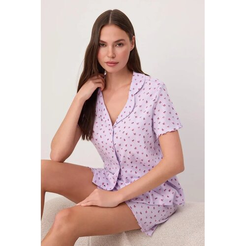 TRENDYOLMILLA ženski set pidžama Thmss26Pt00204, Ljubičasta Cene