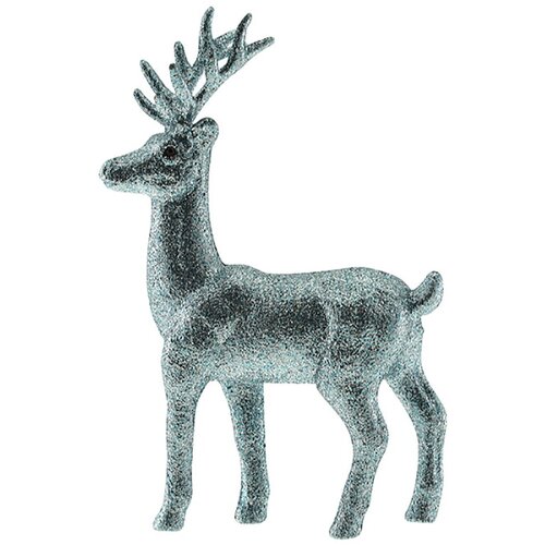 Dekorativna Ukrasna figura Jelen (D x V: 12,5 x 19 cm, Tirkizno, Plastika) Cene