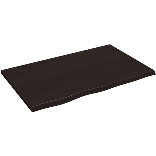 Maison Chic Stenska polica - Viseča Polica temno rjava 80x50x2 cm trdna hrastovina, (21784851) Cene