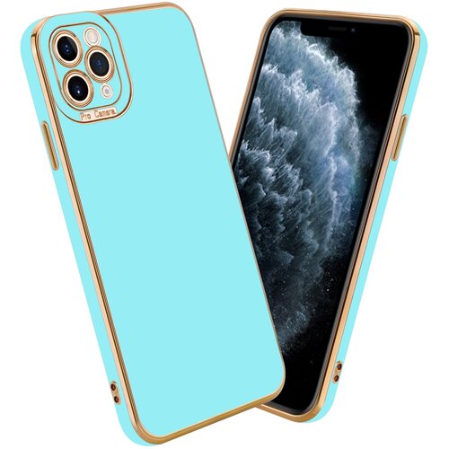  Ohišje, združljiv z Apple v sijajni turkizni - Rose Gold - Zaščitni pokrov iz fleksibilnega silikona TPU in z zaščito pred kamero, (20593900) Cene