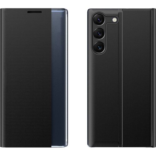 HURTEL Nov ovitek Sleep View Case za Samsung S24+ z magnetnim zavihkom, črn, (21534053) Cene