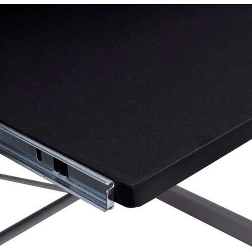  Kutni stol za računalo crni 132 x 112 x 99 cm konstruirano drvo Slike