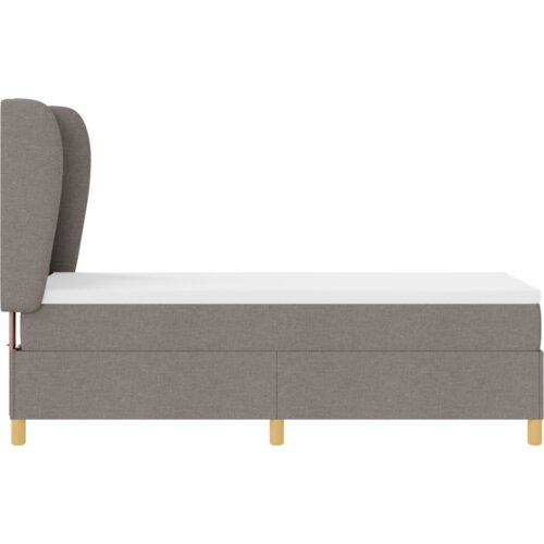 Box Springski Krevet s Madracem Taupe 80x200 cm Tkanina Slike