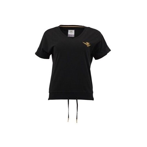 Aeronautica Militare Majice s kratkimi rokavi TS2232DJ5100101 Črna Cene