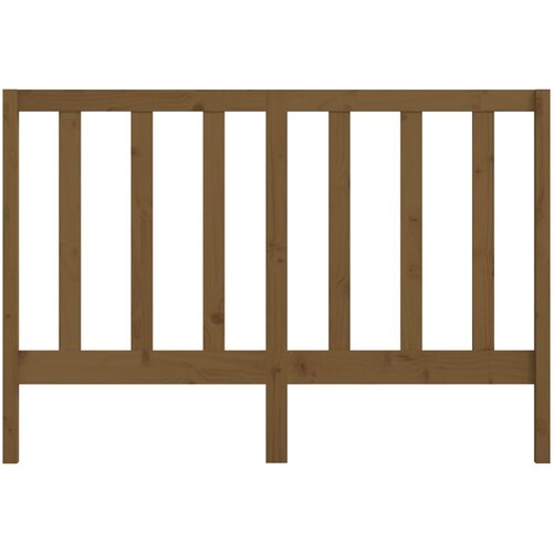  Uzglavlje za krevet boja meda 146 x 4 x 100 cm masivna borovina Slike