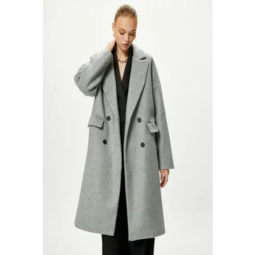 Koton Women's Gray Melange Coat
