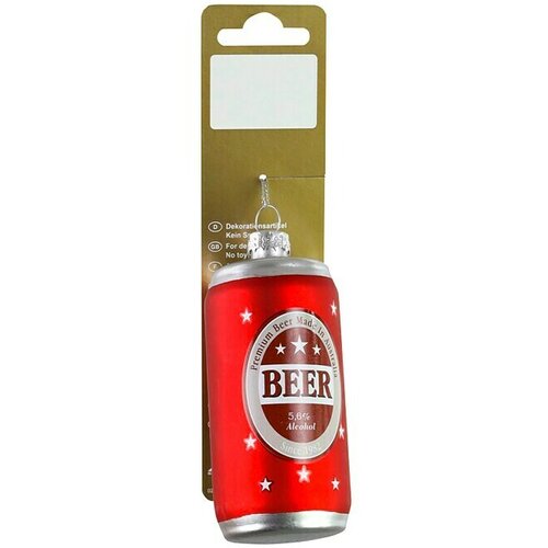  ukrasi za božićno drvce (crvena, staklo, 4,3 x 4,3 x 8,2 cm) Cijene