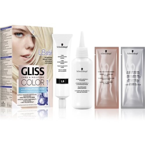 Schwarzkopf Gliss Color permanentna barva za lase odtenek L8 Intensive Lightener 1 kos Cene