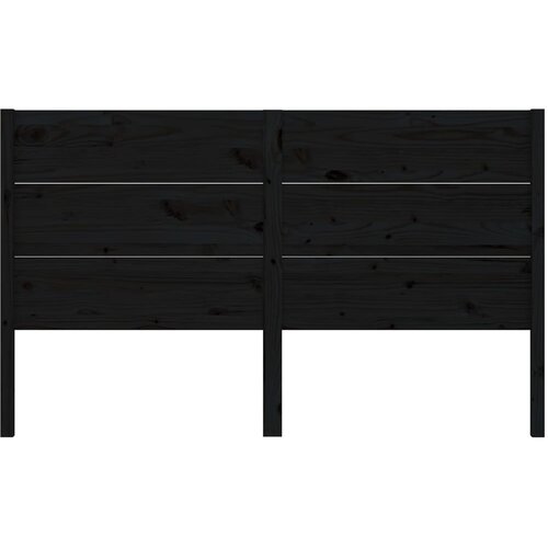  Uzglavlje crno 206 x 4 x 100 cm od masivne borovine Slike