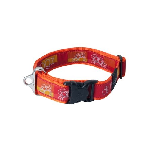 Rogz special agent klasična ogrlica za pse tango paws, 40mm, xxl, narandžasta Cene