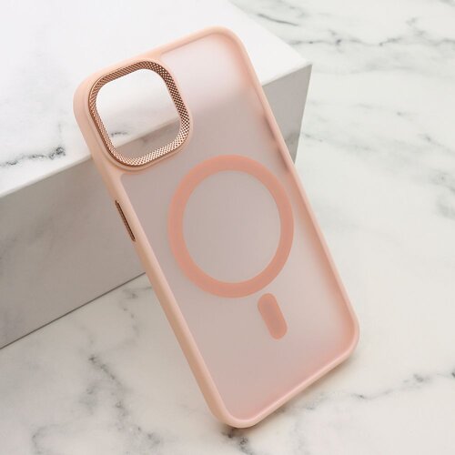 Maska silky magsafe ii za iphone 15/ roze Slike