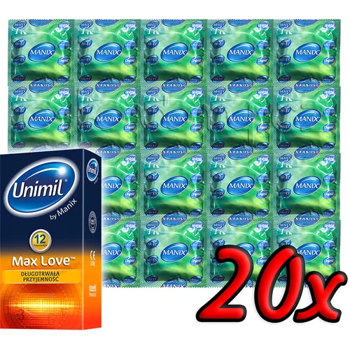 Ansell/Mates unimil max love 20 pack