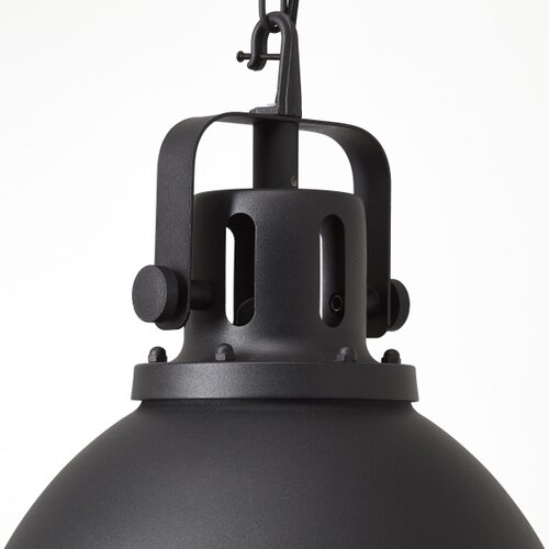 Brilliant Luster na lancu JESPER GLAS 1xE27/60W/230V crna Slike