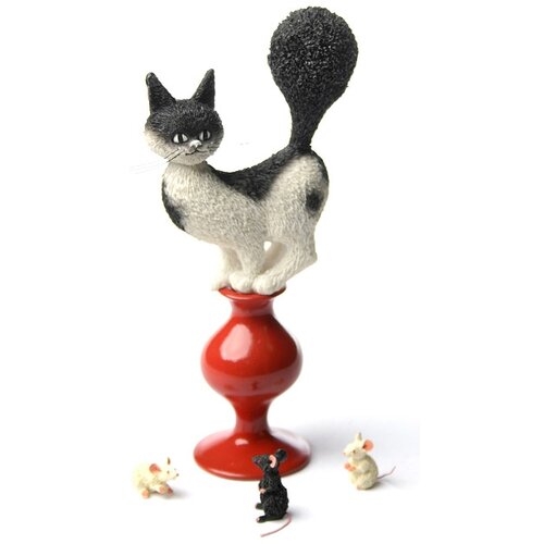 Parastone Statuette Plan de fuite Les chats par Dubout Noir - Maison & Déco Statuettes et figurines 53,38