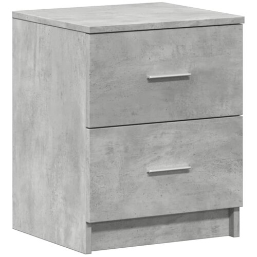 vidaXL Nočna omarica z 2 predaloma betonsko siva 40x36x50 cm, (5000298557) Cene