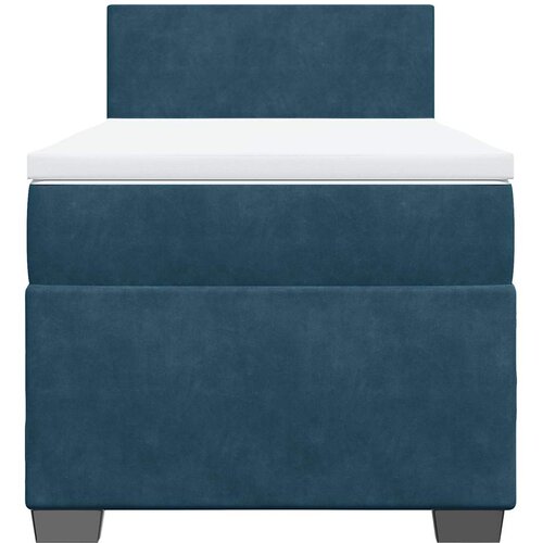 Box spring krevet s madracem plavi 90x190 cm bar&amp;scaron;unasti Slike