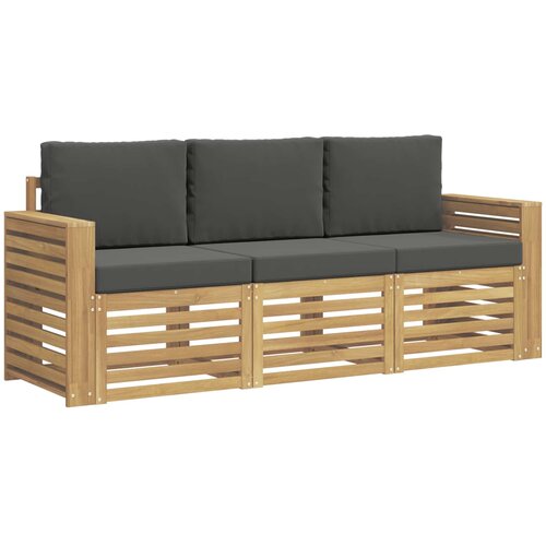  Setovi sofa 3 kom. Bijela i antracit Poliester Slike