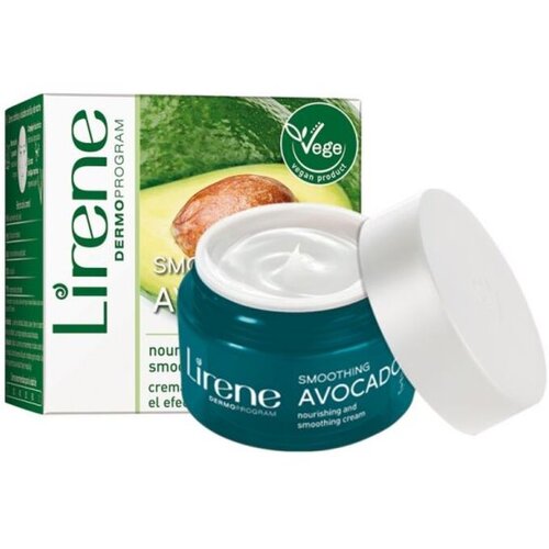Lirene Hydration &amp;amp; Nourishment Smoothing Avocado hidratacija osjetljive kože lica s avokadom 50 ml Slike
