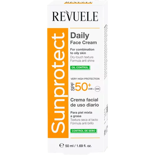 Revuele dnevna krema za obraz z zaščitnim faktorjem SPF 50+ - Sunprotect Daily Face Cream - Oil Control SPF 50+