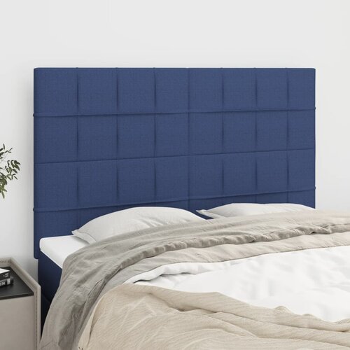 VidaXL Uzglavlja 4 kom plavi 72 x 5 x 78/88 cm od tkanine Slike
