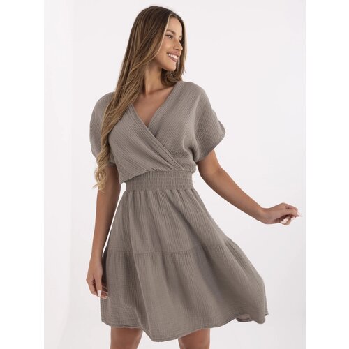 Italy Moda Dress-MI-SK-92160.00-dark beige Slike
