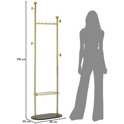 Mauro Ferretti Kovinski obe&amp;scaron;alnik v zlati barvi 48x178 cm Olaf &amp;ndash; Slike