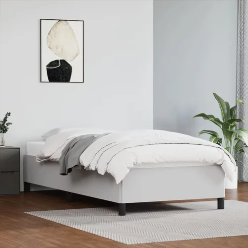 vidaXL Okvir za krevet bijela 90x200 cm od umjetne kože