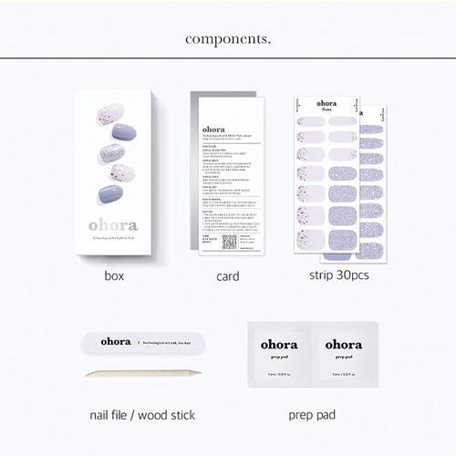 OHORA Gel Nail Sticker N Afterglow nalepke za nohte odtenek ND-196 30 kos Slike
