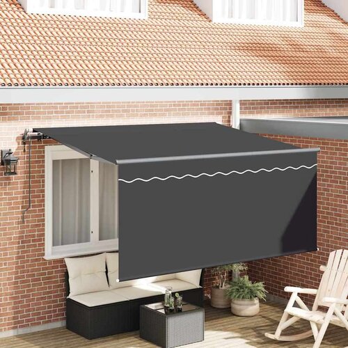  Skrovita tenda Prugasti Antracit 300 x 200 cm tkanina Cijene