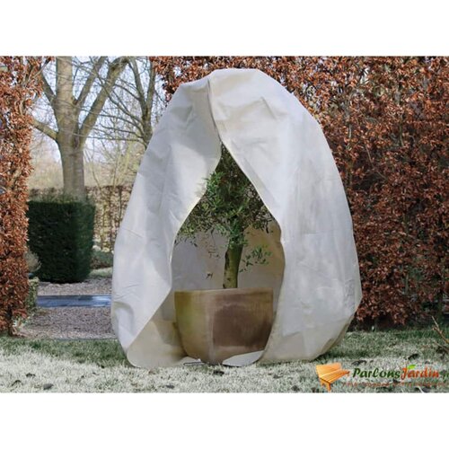 Nature Zimska koprena z zadrgo 70 g/m&amp;sup2; bež 2x1,5x1,5 m Slike